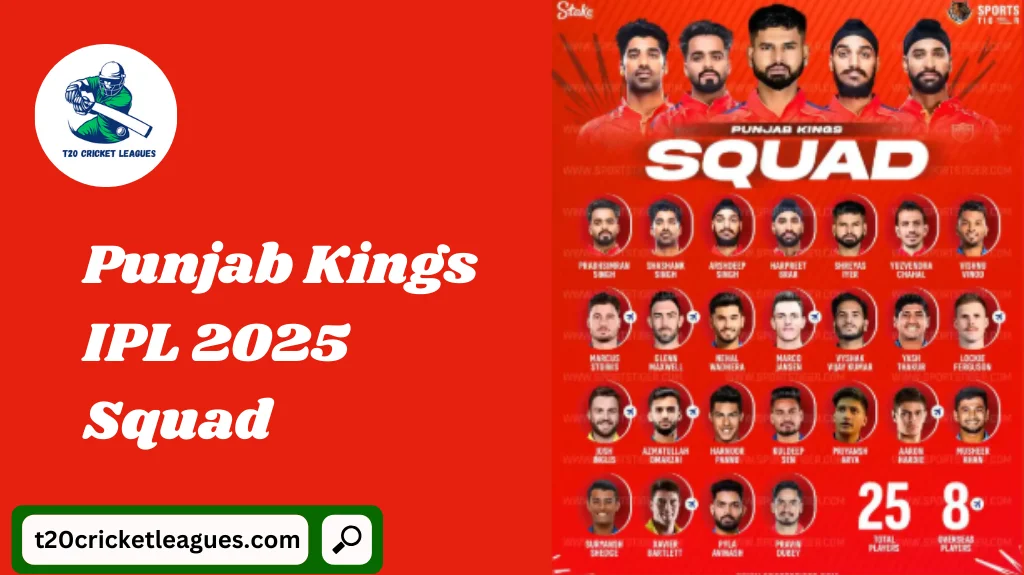 Punjab Kings IPL 2025 Squad