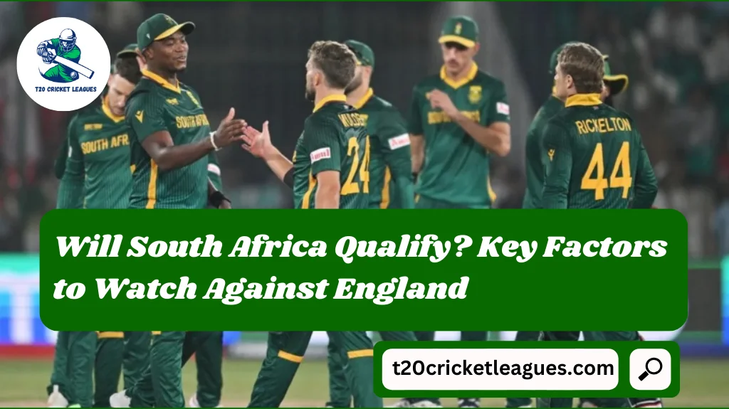 Will South Africa Qualify? Key Factors to Watch Against England
