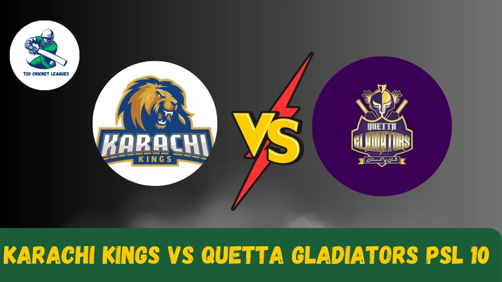 Karachi Kings vs Quetta Gladiators today’s match squad, venue, and pitch report