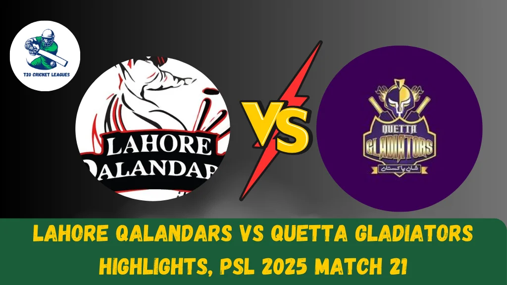 Lahore Qalandars vs Quetta Gladiators Highlights, PSL 2025 Final Match